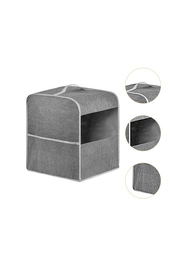 Homyl Kahve Makinesi Toz Kapağı Stand Mikser Espresso Koruyucu Gri