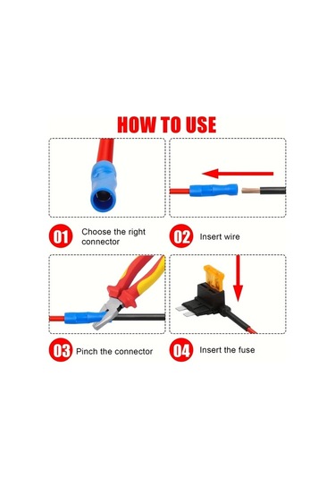 Dashanshop 10lu Sigorta Tutucu Otomobil Mini Ve Low Profile Sigorta Adaptörü Araç Kamyon Tekne