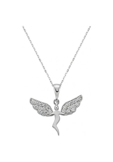 Gümüş Meleğim Bayan Kolye Sl1652 Gümüş