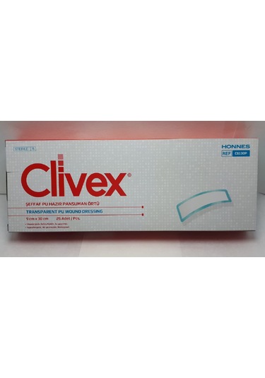 Şeffaf Hazır Pansuman Örtü 9cmx30cm 25 Adet C6130p