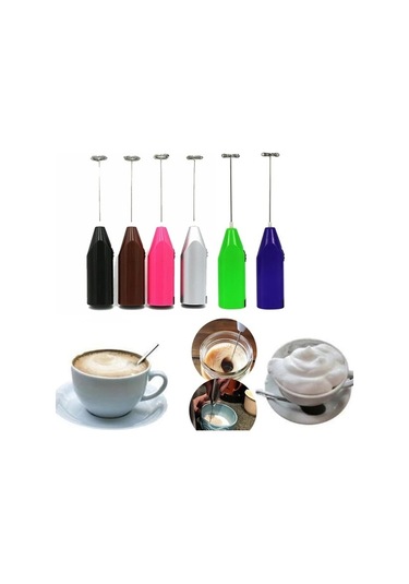 Yasammerkezi No.6 Tarzı 1 Adet Mini Elektrikli El Mikser Mutfak Çırpıcı Çırpma Paslanmaz Çelik Kahve Wg Ahşap