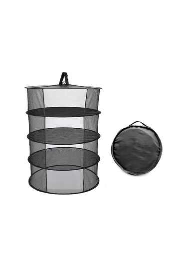 "4 Katlı Katlanır Askılı Kurutma Filesi - Bitki, Çiçek Ve Baharatlar İçin Pratik Çözüm"