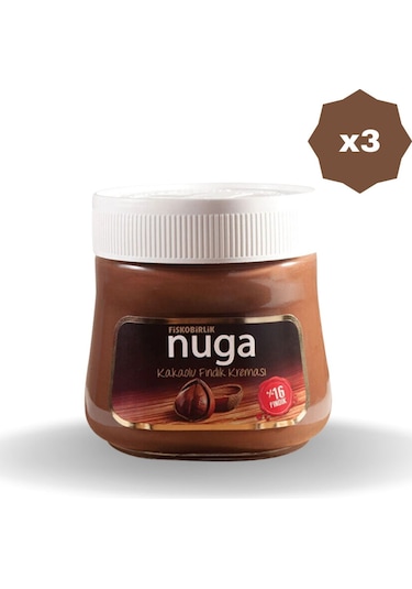Nuga Kakaolu Fındık Kreması 350 Gr - 3 Adet