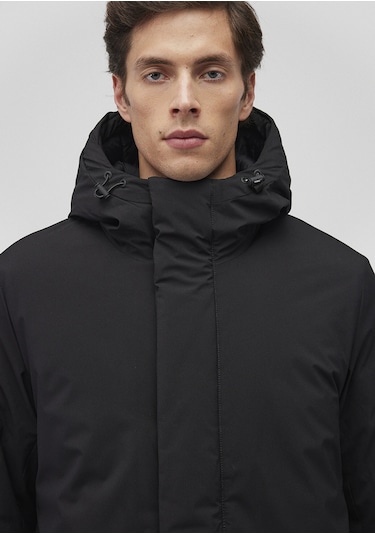 Mavi - Kapüşonlu Siyah Parka 0110443-900 Siyah