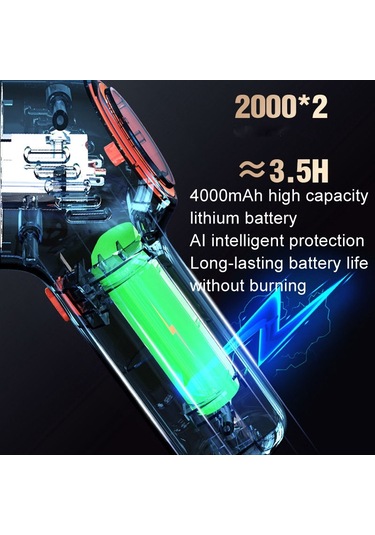 Kablosuz Şarj Araba Elektrikli Süpürge Mini El Yüksek Güçlü Islak Ve Kuru Elektrikli Süpürge, Renk: Siyah