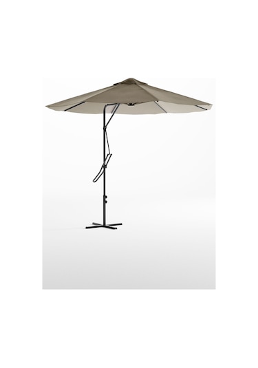 Bahçe Balkon Cafe Şemsiye 290x290 Cm Katlanır Ekru