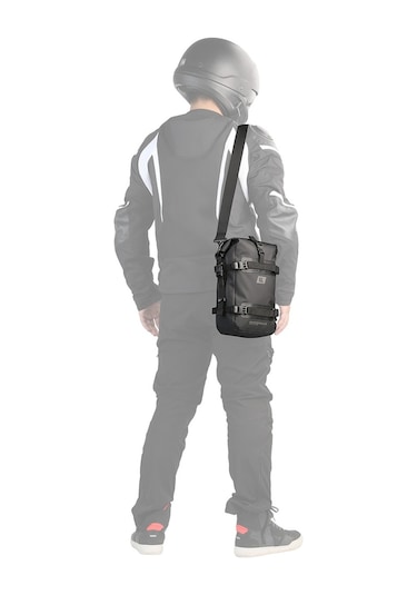 Hallow Rhinowalk 6L MT2206 Tamamen Su Geçirmez Motosiklet Tampon Çantası Siyah