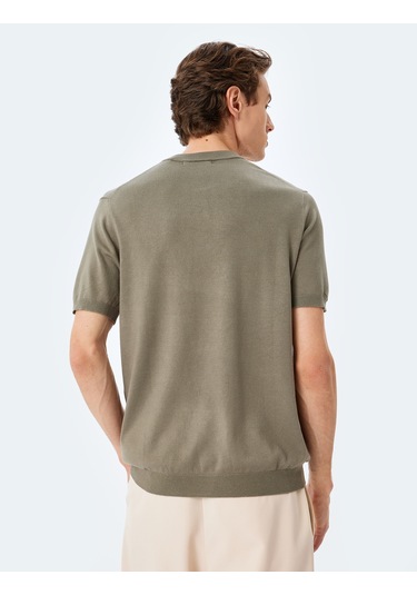 Koton Regular Fit Bisiklet Yaka Viskon Basic Kısa Kollu Triko Tişört Haki 5sam70022ht Haki Koton Regular Fit Bisiklet Yaka Viskon Basic Kısa Kollu Triko Tişört Haki 5sam70022ht Haki