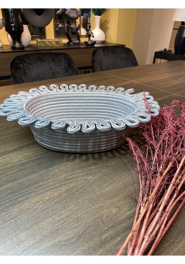 Galaxy Doğal, Jüt, Desenli, Sepet, Dolap Içi, Çocuk Odası, Düzenleyici, Saklama Sepeti Gri