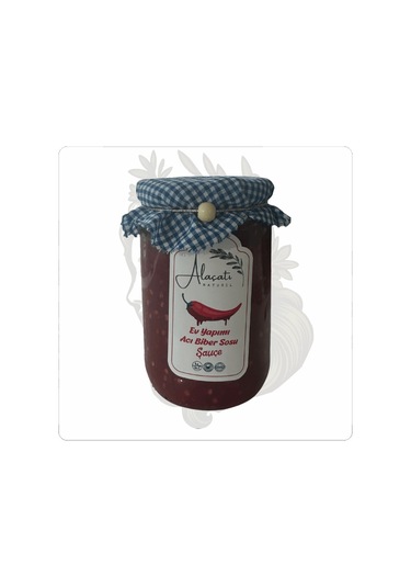 Alaçatı Naturel 600 Gr Ev Yapımı Acı Biber Sosu