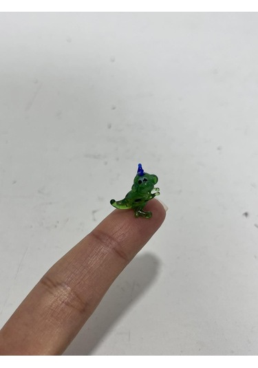 El Yapımı Mini Murano Cam Dinozor Biblo A161-09