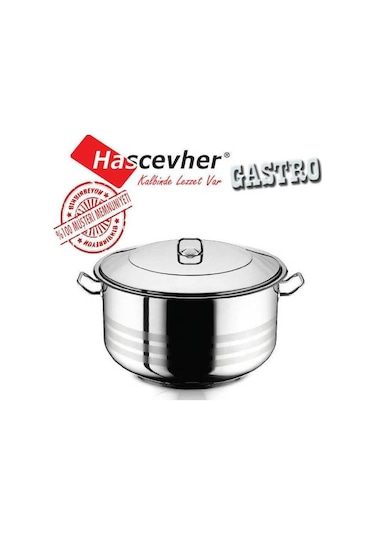 Hascevher Gastro 50X30 Derin 54 L Çelik Tencere