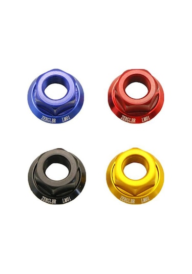 Fosenze M10 P1.0 Alüminyum Jant Cıvata, Anti-kayma Yıkama İle Kayar Bisiklet Vitesli Çivi, Mavi 2 Adet/ Paket Mavi