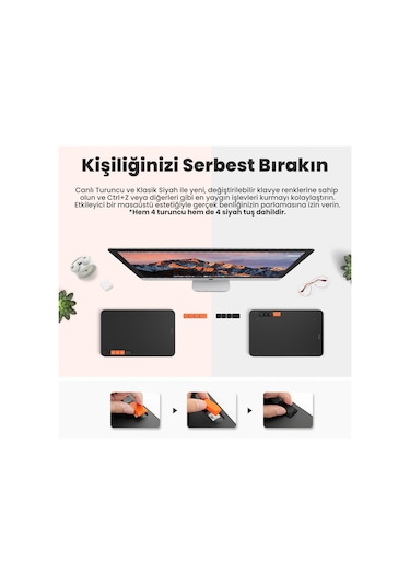 Veikk VO1060 V2 10x6" 16384Levels 5080 LPI Grafik Tablet+Kalem