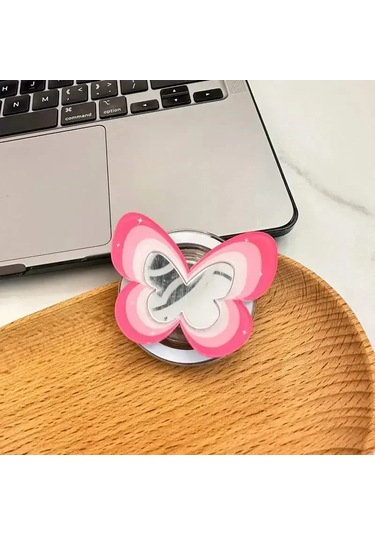 Goldenqian Yenı Kore Ins Y2k Kelebek Popsocket Magsafe Manyetik Griptok Kavrama Tok Standı Katlanabilir Telefon Tutucu Braketi Kılıf Aksesuarları I I