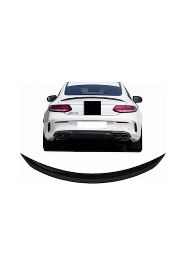Mercedes C205 Coupe Uyumlu Yedek Parça Amg Spoiler Boyasız Plasti