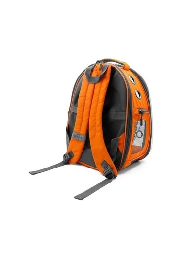 Cattie Fileli Kedi Ve Küçük Irk Köpek Taşıma Sırt Çantası Turuncu 25x60x40 Cm