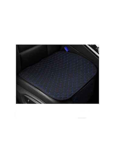 Tüm Araçlar Uyumlu Kumaş Ön Ve Arka Takım Araba Koltuk Minderi 3 Parça Krem - Siyah