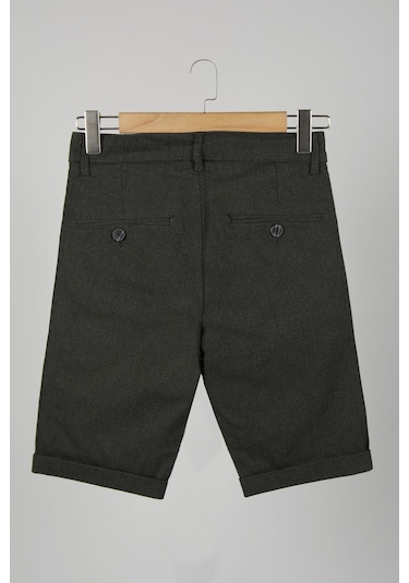 Terapi Men Erkek Haki Slim Fit Keten Şort Haki