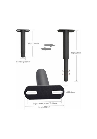 Novahub Ayarlanabilir Yatak Ayakları, Metal Destek, Karyola Ve Dolap İçin, 7-13 İnç Yükseklik, Sağlam Ve Kolay Kurulum -