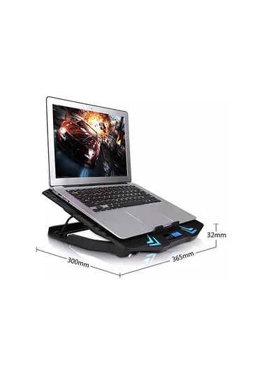 Daytona DYT810 Soğutucu Fanlı RGB Laptop Standı - Siyah