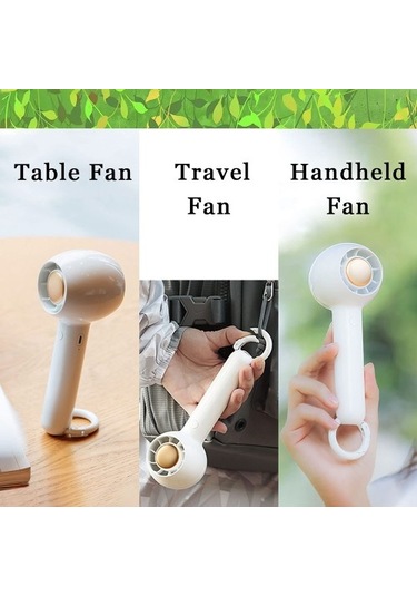 Mini Taşınabilir Fan, Usb Şarj Edilebilir Pilli Küçük El Fanı, Iç Mekan Dış Mekan Beyaz Için Kişisel El Fanı 7288 Var Ayaklı 5 Adetten Az