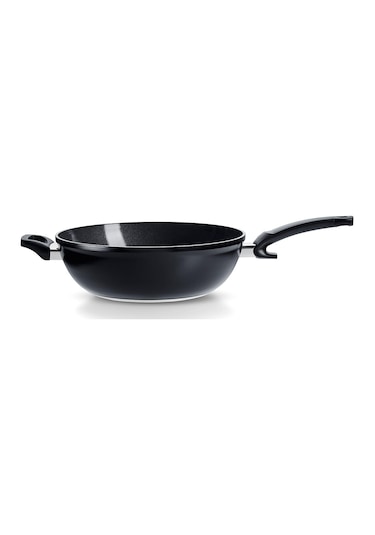 Fissler Ceratal Comfort Orbit Black Wok Tava - 32 Cm Siyah