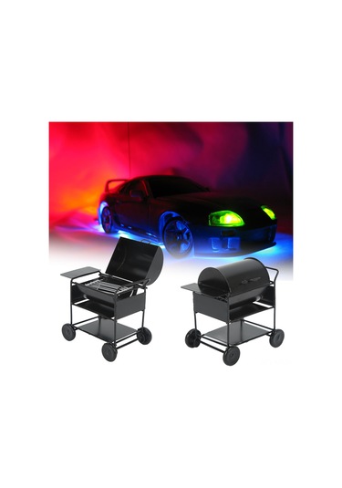 Geekyou Küçük Boyutlu Demir Mini Barbekü Arabası, 1/10 Rc Kralıcılar İçin Gerçekçi Dekorasyon Aksesuarı, Dayanıklı Ve Canlı Görünüm