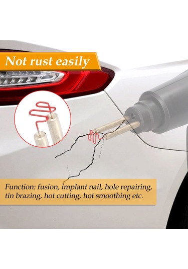 Ranyeek Araba Tamponu Tamiri İçin Tungsten Çelik Kaynak Çivi Seti - 6 Farklı Boyut, 3000 Adet, Dayanıklı Ve Korozyona Dayanıklı, Plastik Onarım Aleti