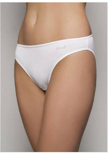 Kom Basıc Pamuklu Beyaz 2'Li Külot Beyaz