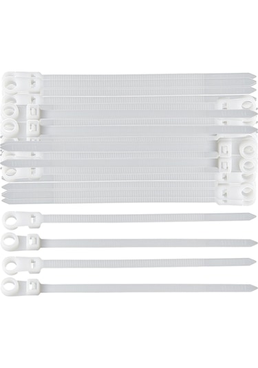 Homyl 100 Adet Kablo Fermuarları Tel Bağı Sarar 3,6-mm-x-200-mm