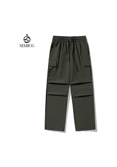 Erkekler İçin Yazlık Rahat Geniş Paça Tulum Yeşil