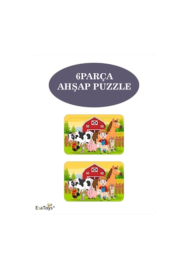 Ahşap Çocuk Puzzle 6 Parça-63