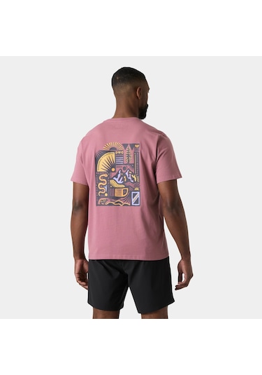 Helly Hansen Massif Graphic Erkek T-shirt-32406 Gülkurusu