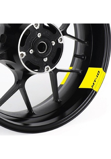 Yamaha Mt10 Motorsiklet Jant Detay Sticker Sari