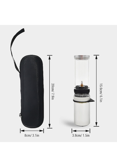 Taşınabilir Gaz Kamp Fener Açık Mum Lamba Kamp Yürüyüş Siyah Siyah