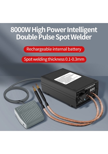 Hallow 8000 W Yüksek Güçlü Çift Darbe Punta Kaynak Makinesi