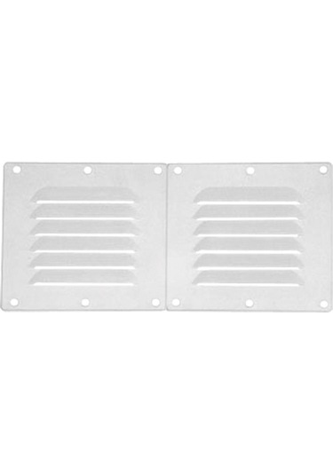 Vent. Shaft Grilles Cover, Double,255x155mm, White