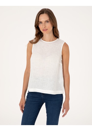Pierre Cardin Kadın Beyaz Kısa Kollu Bluz 50309346-vr013 Pierre Cardin Kadın Beyaz Kısa Kollu Bluz 50309346-vr013
