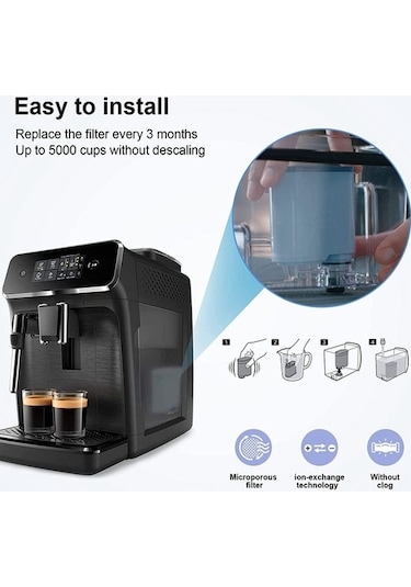 Jzcat Philips Saeco Aquaclean Ca6903/10/00/01/22/47 Için 2 Adet Aktif Karbon Su Filtresi Kartuşu