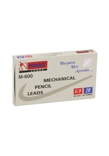 Mikro M-600 2B 60 mm 0.9 Kalem Ucu 24  Tüp
