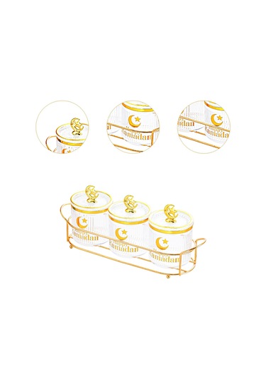 Suntek Şeker Kavanozları Düğün Dekoru Ile Mutfak Tatili Şeffaf