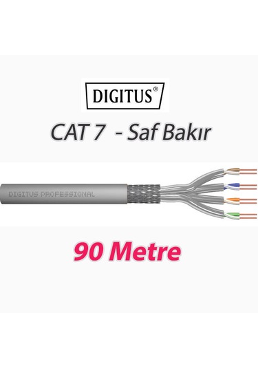 Digitus Category 7 Cat. 7 S/ftp Pımf Pairs İn Metal Foil Data Kablosu 90 Mt