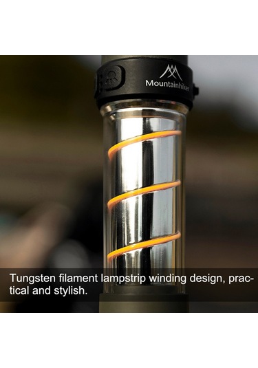 Mountainhiker Açık Kamp Çadır Işığı Balıkçılık Yürüyüş Lambası El Siyah