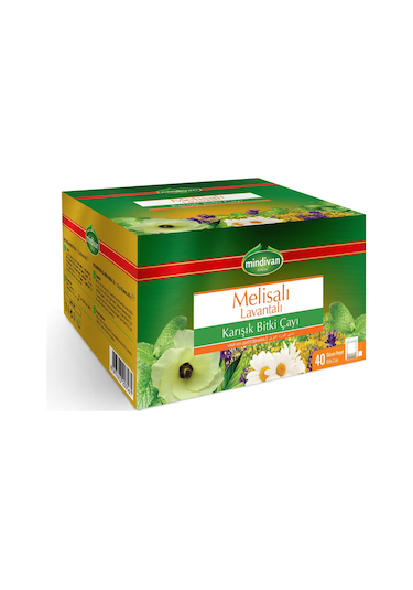 Mindivan Melisalı Lavantalı Karışık Bitki Süzen Poşet Çay 40 x 1.5 G