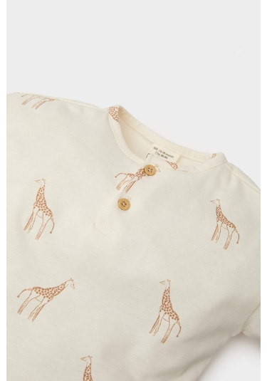 DeFacto Erkek Bebek 2'li Takım Uzun Kollu Üst Esnek Belli Pantolon E7728A525SPER238 Ekru DeFacto Erkek Bebek 2'li Takım Uzun Kollu Üst Esnek Belli Pantolon E7728A525SPER238 Ekru