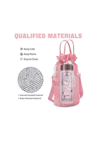 Suntek Su Şişesi Taşıyıcı Dış Hava Aktiviteleri İçin Pembe