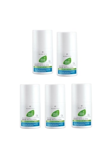 LR Aloe-Via Aloe Vera Doğal Unisex Roll-On Deodorant 50 ML x 5