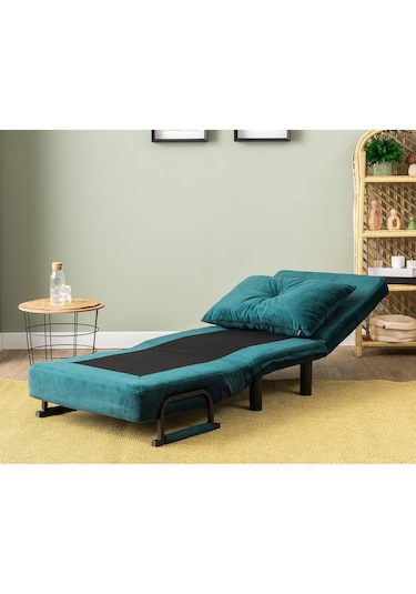 Pafu Sento Tekli Katlanır Yataklı Koltuk - Soho Petrol Petrol Yeşili