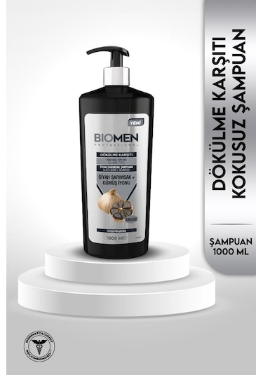 Biomen Siyah Sarımsak&Gümüş Losyonu Dökülme Karşıtı Şampuan 1 L